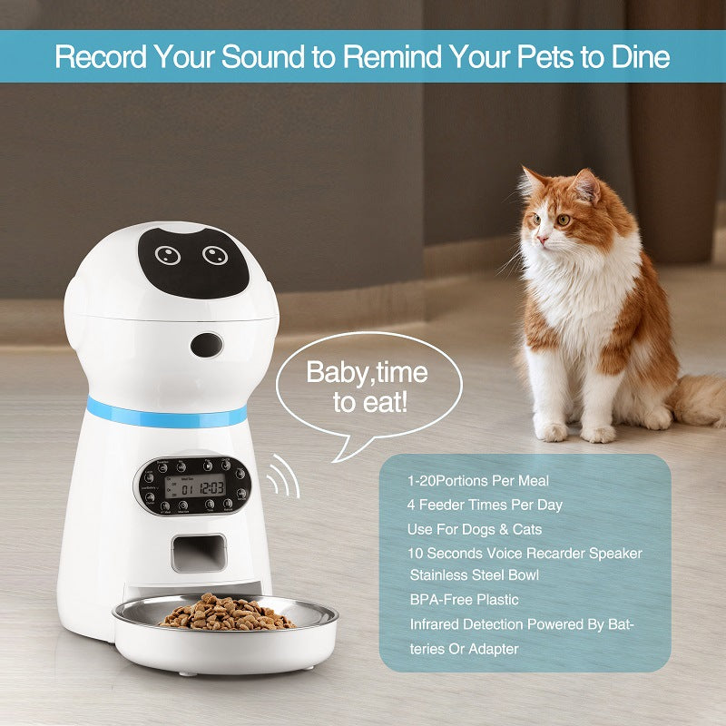 Pet automatic smart feeder