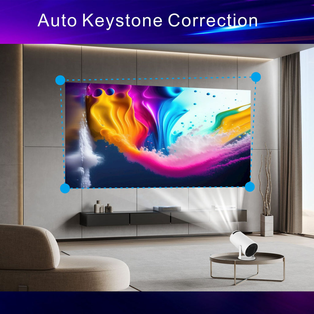 Smart home theater projector connected to smart phone or ipad