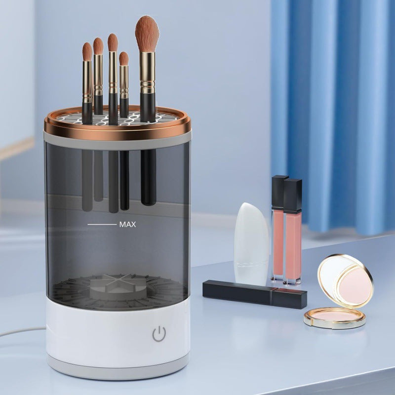 USB direct plug automatic makeup brush cleaner and drying two-in-one