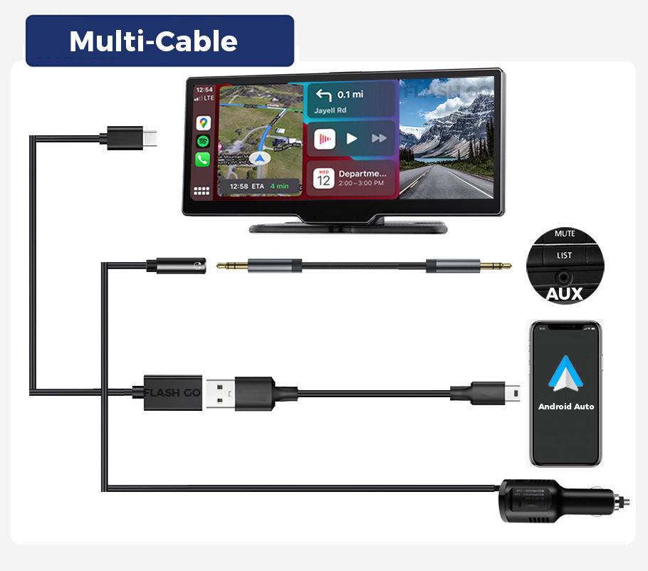 10.26 Smart screen CARPLAY navigation HICAR Bluetooth Android