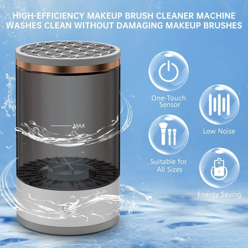 USB direct plug automatic makeup brush cleaner and drying two-in-one
