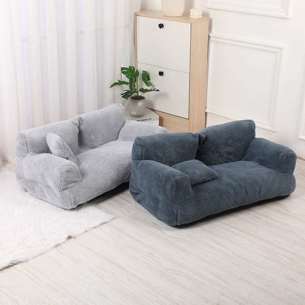 Trendy soft pet sofa bed