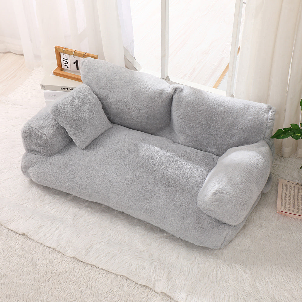 Trendy soft pet sofa bed