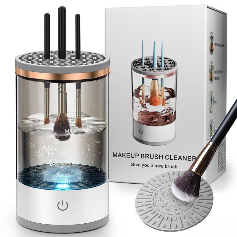 USB direct plug automatic makeup brush cleaner and drying two-in-one