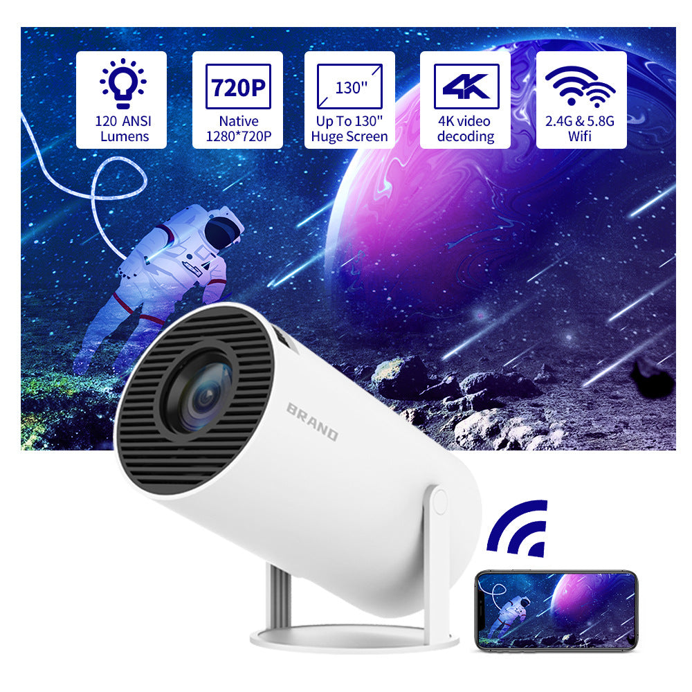 Smart home theater projector connected to smart phone or ipad