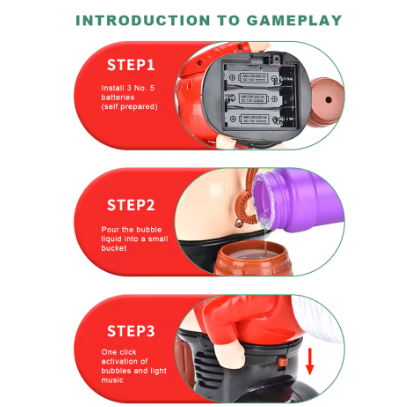 Farting Santa Bubble Machine